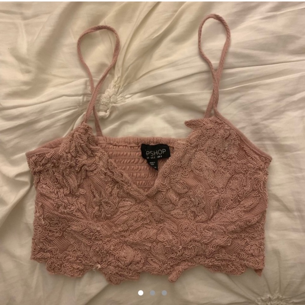 topshop pink tank